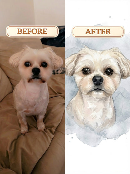 Custom Drawn Pet Portrait