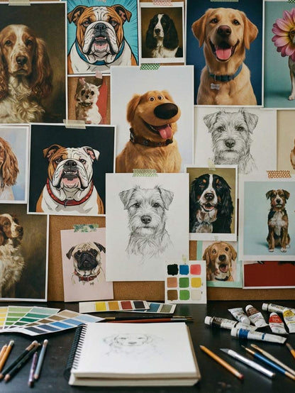 Custom Drawn Pet Portrait