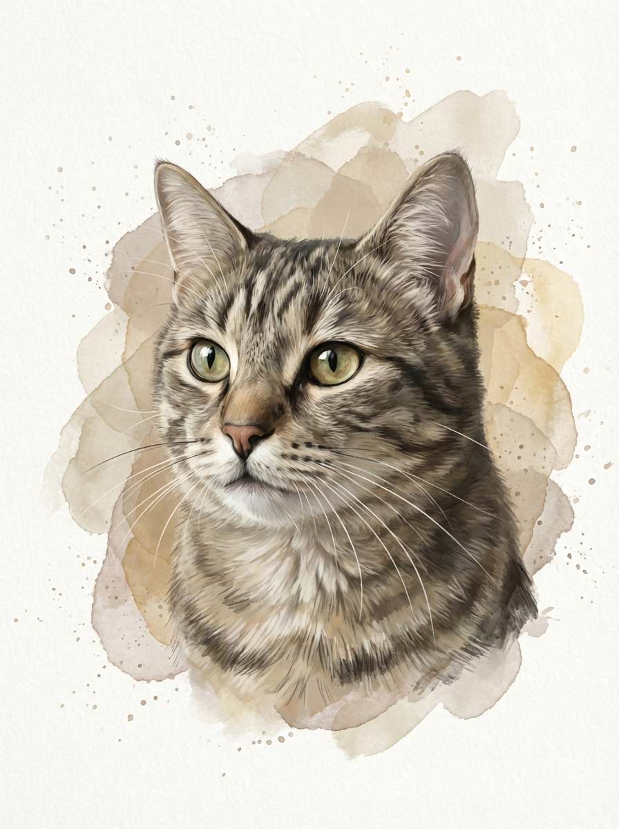 Custom Drawn Pet Portrait